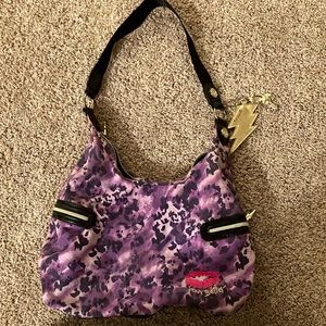 Betseyville Purple Leopard Image/print purse